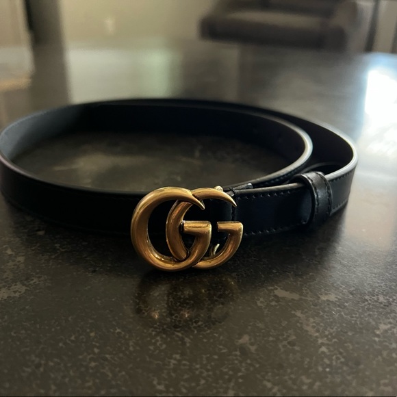 Gucci Leather Belt Double G Buckle Size:GUCCI75 - Picture 5 of 10